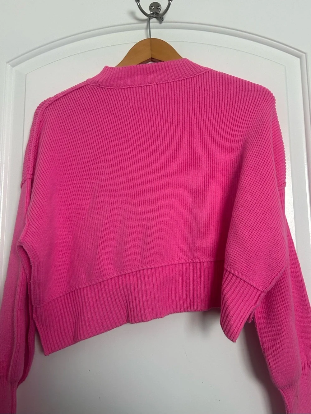 Free People Easy Street Tunic Sweater Ribbed Oversize Pink size XS chic boho